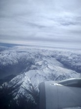 Vue aérienne de la cordillère des Andes
