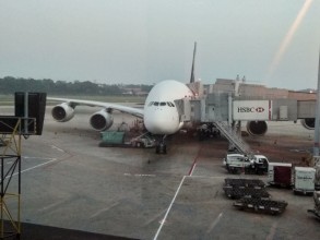 Départ vers Pékin en A380